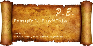 Pastyák Euzébia névjegykártya